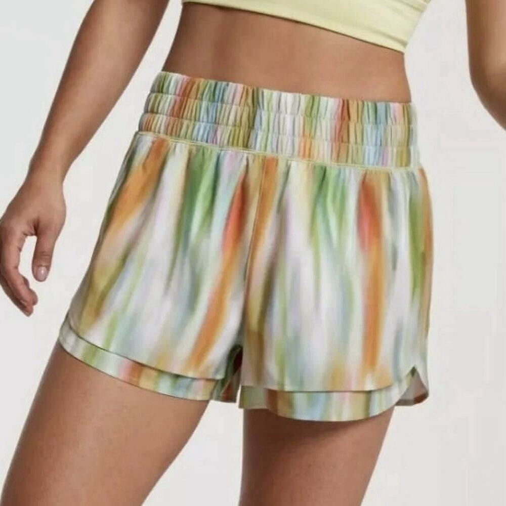 NWT‎ CALIA Women's Step Up Short Filtered Flora Multi 1X High Rise Relaxed Fit